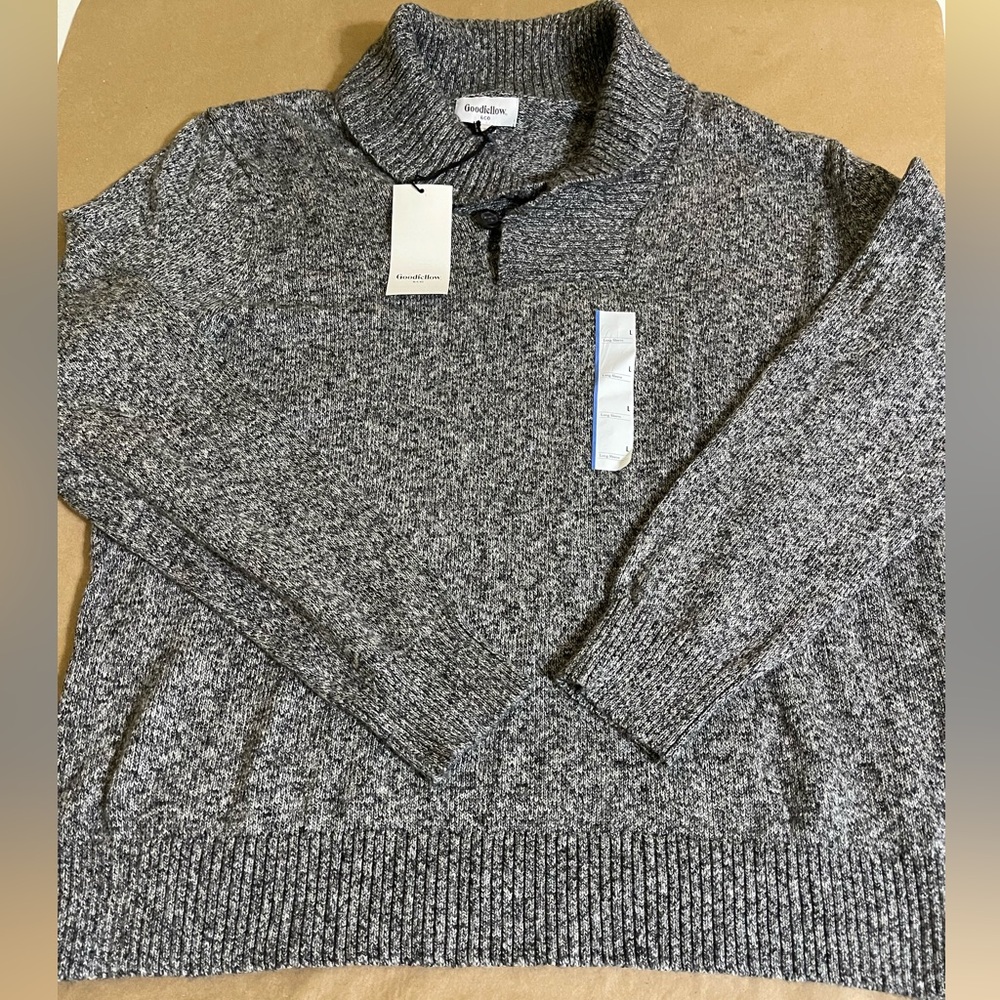 NWT Goodfellow & CO Men’s Shawl collar Sweater | L